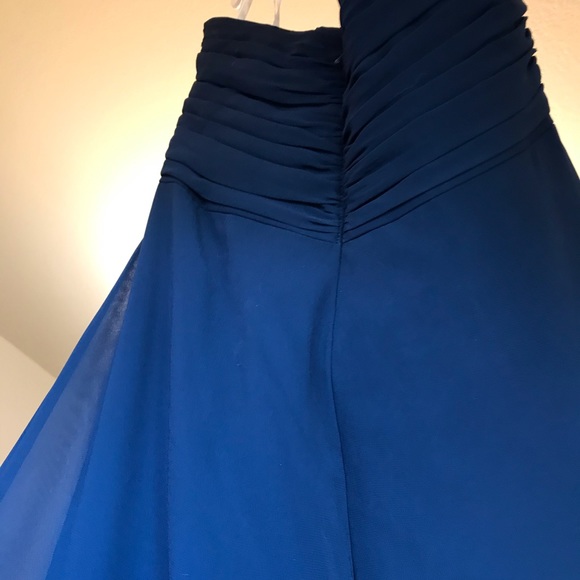 Navy blue strapless bridesmaid dress - Picture 3 of 3